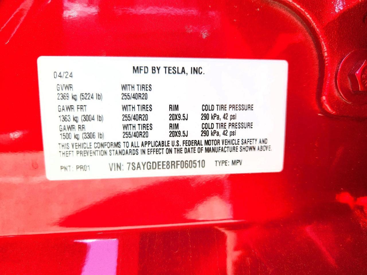 2024 TESLA MODEL Y