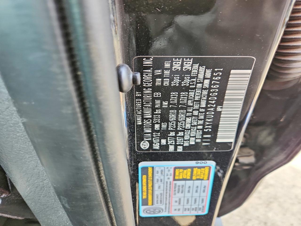 2013 KIA SORENTO