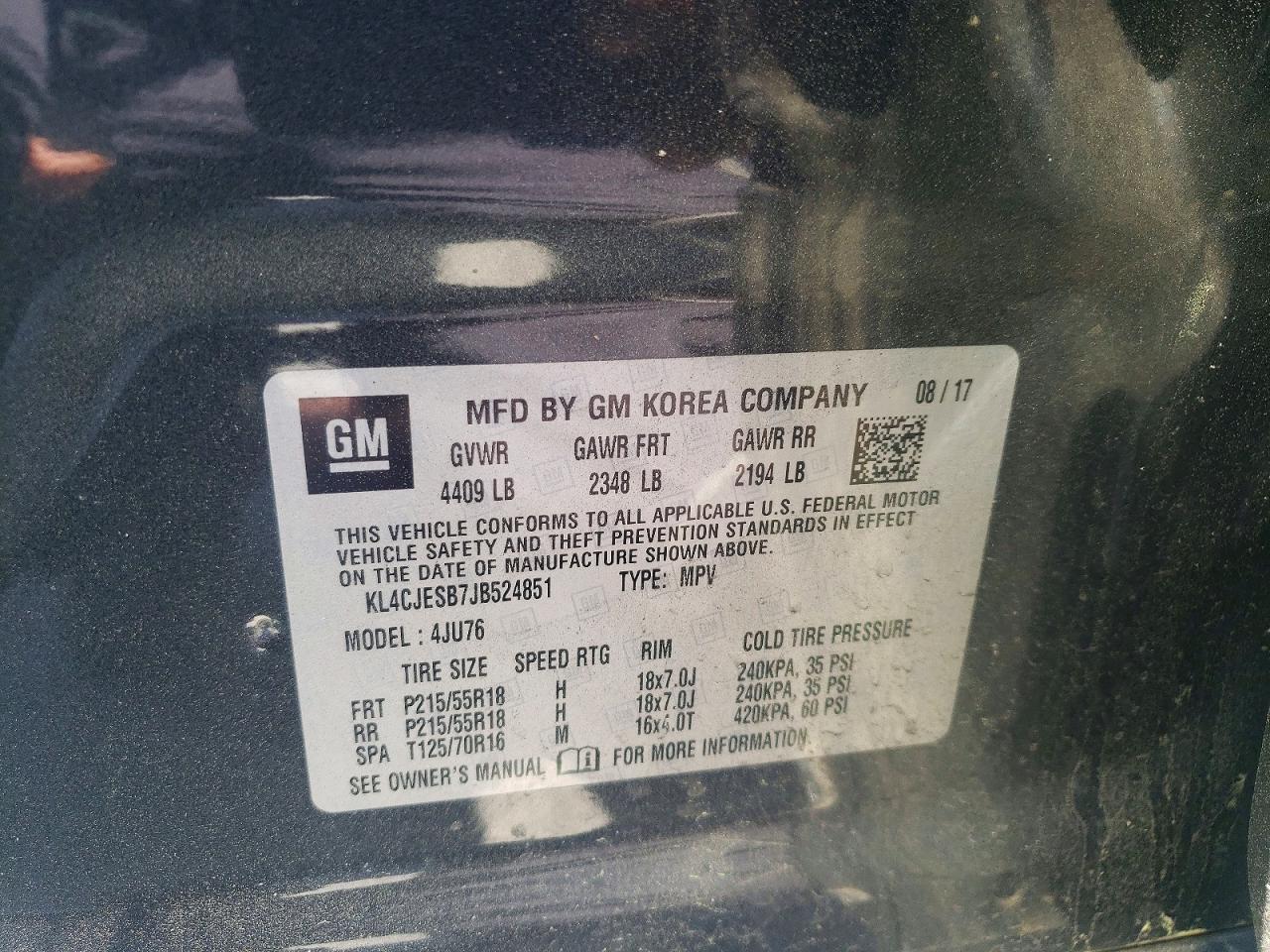 2018 BUICK ENCORE