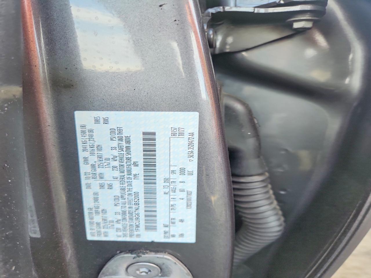 2022 FORD ESCAPE