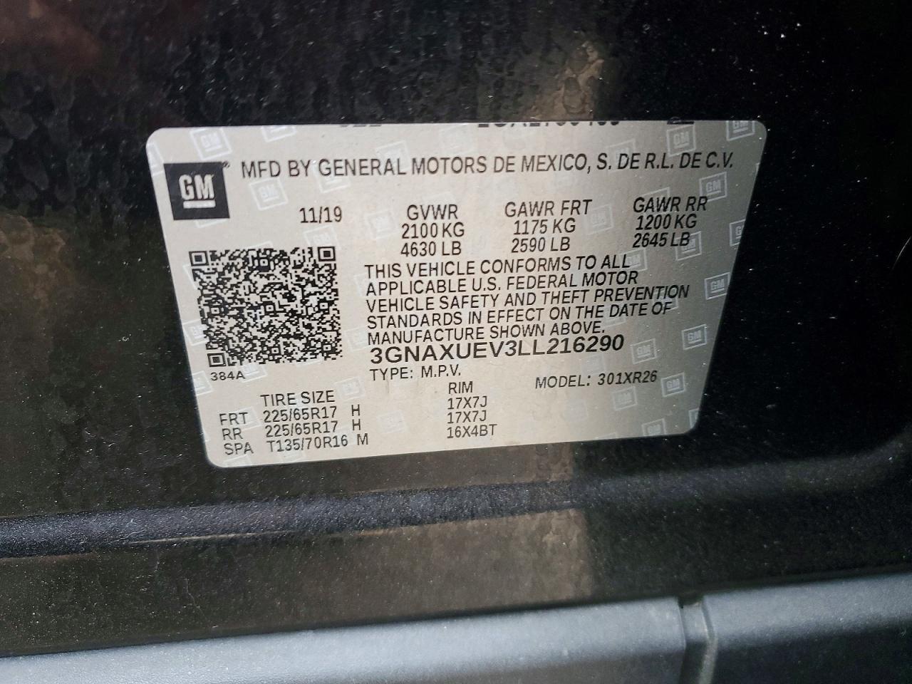 2020 CHEVROLET EQUINOX