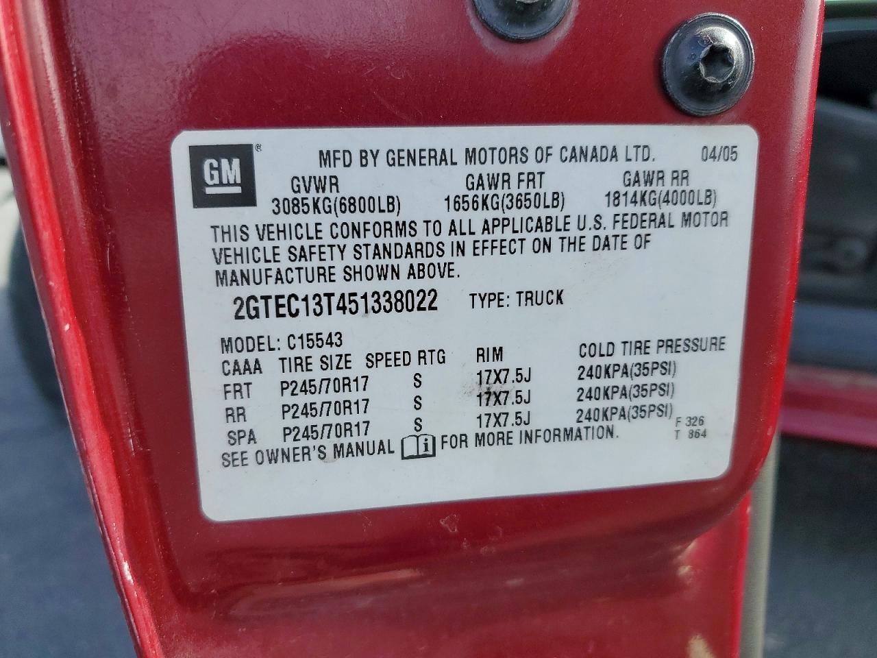 2005 GMC Sierra