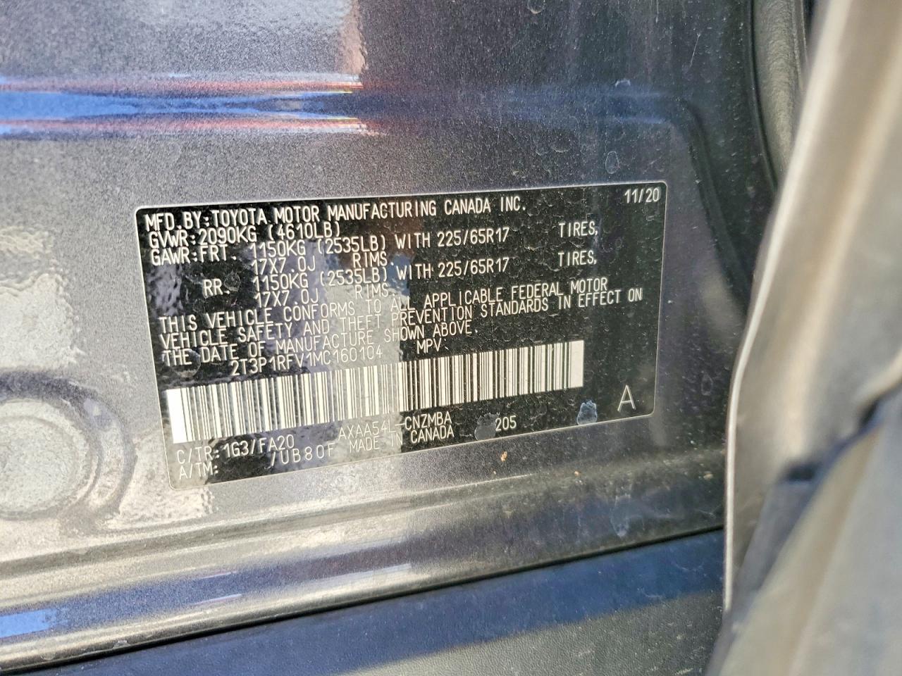 2021 TOYOTA RAV4