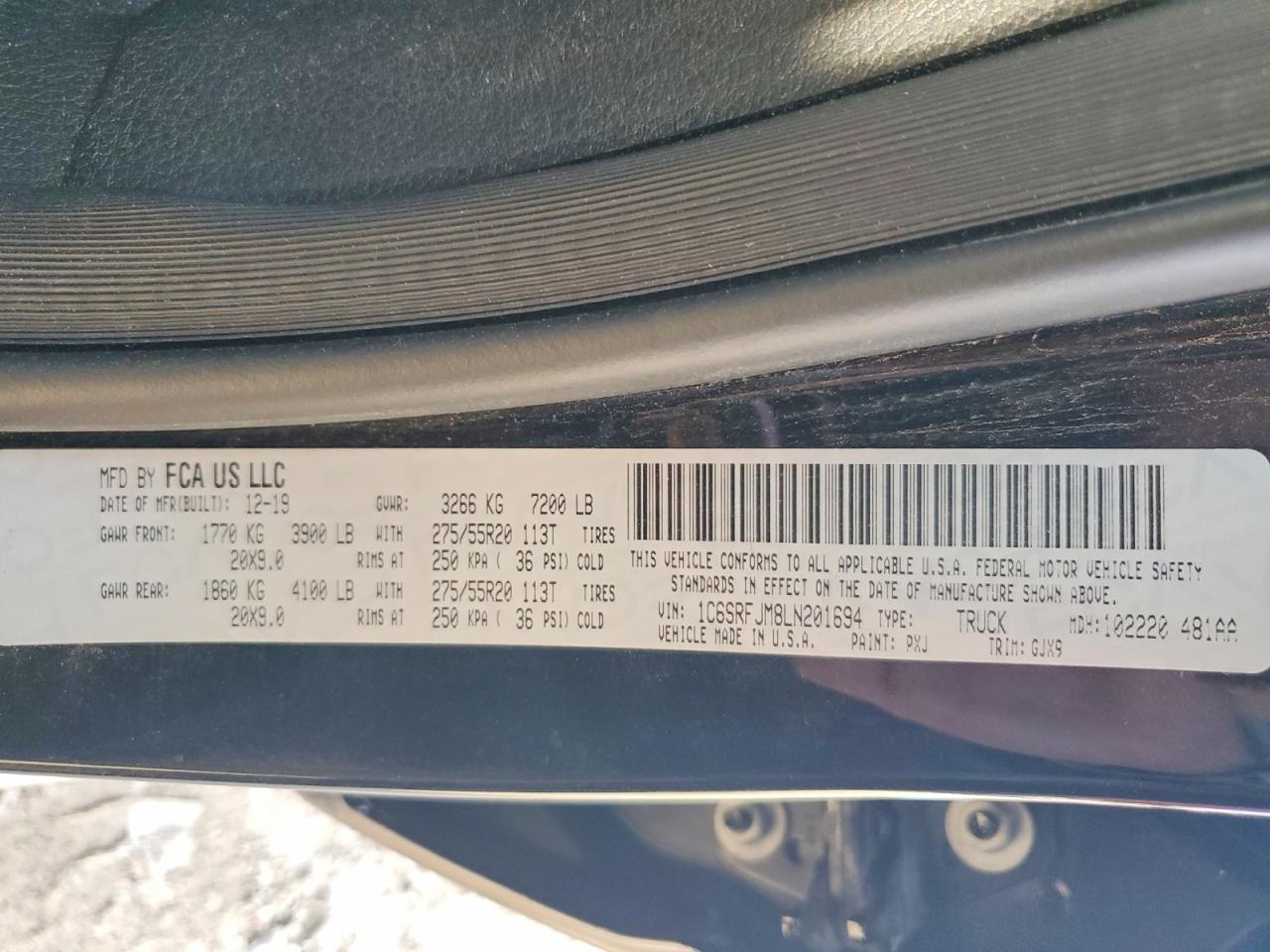 2020 RAM 1500