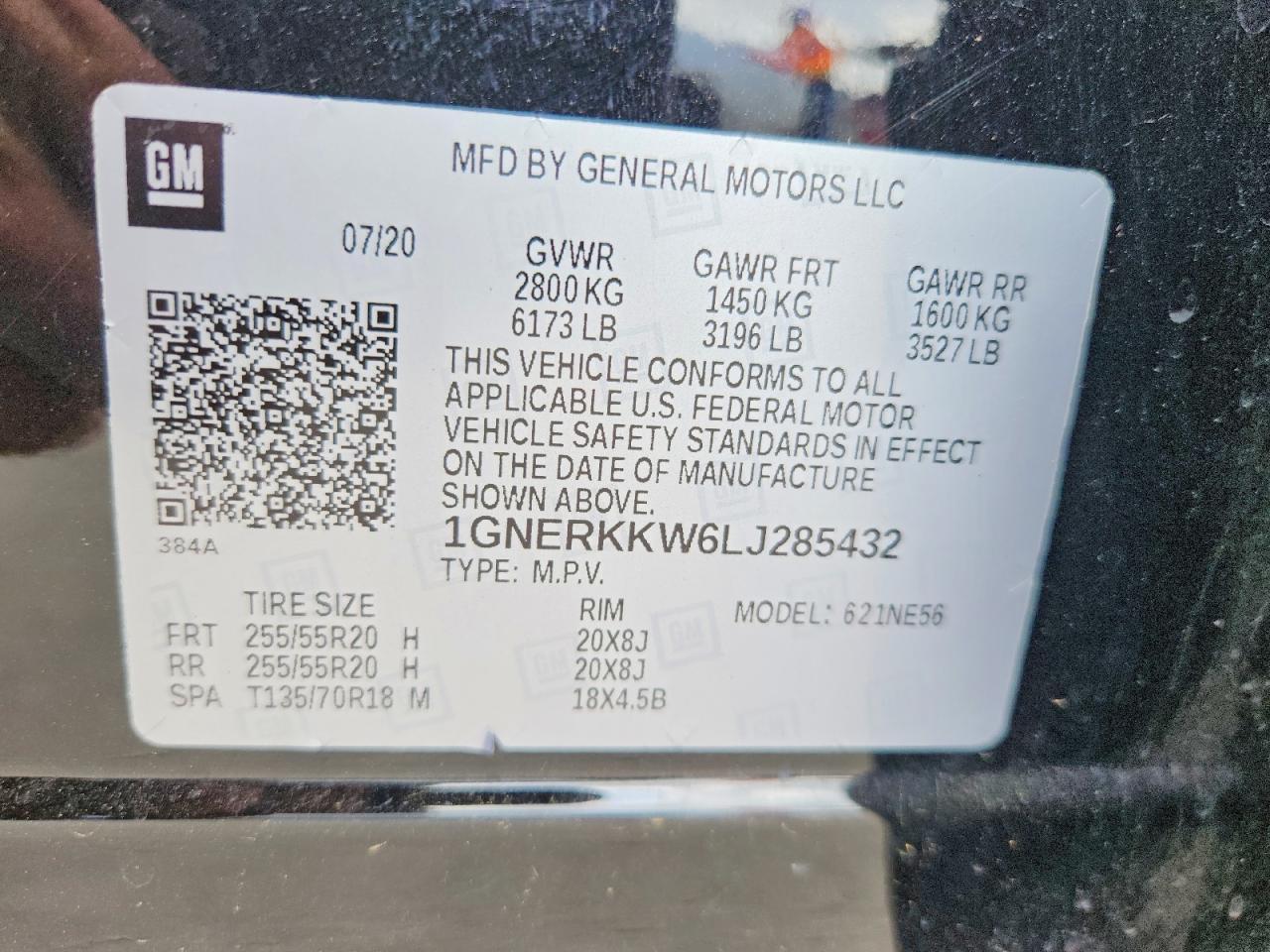 2020 CHEVROLET TRAVERSE