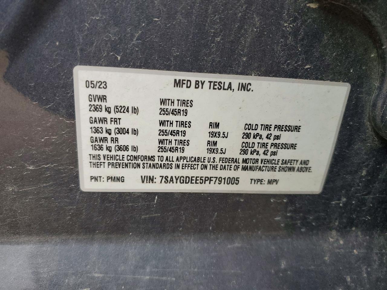 2023 TESLA MODEL Y
