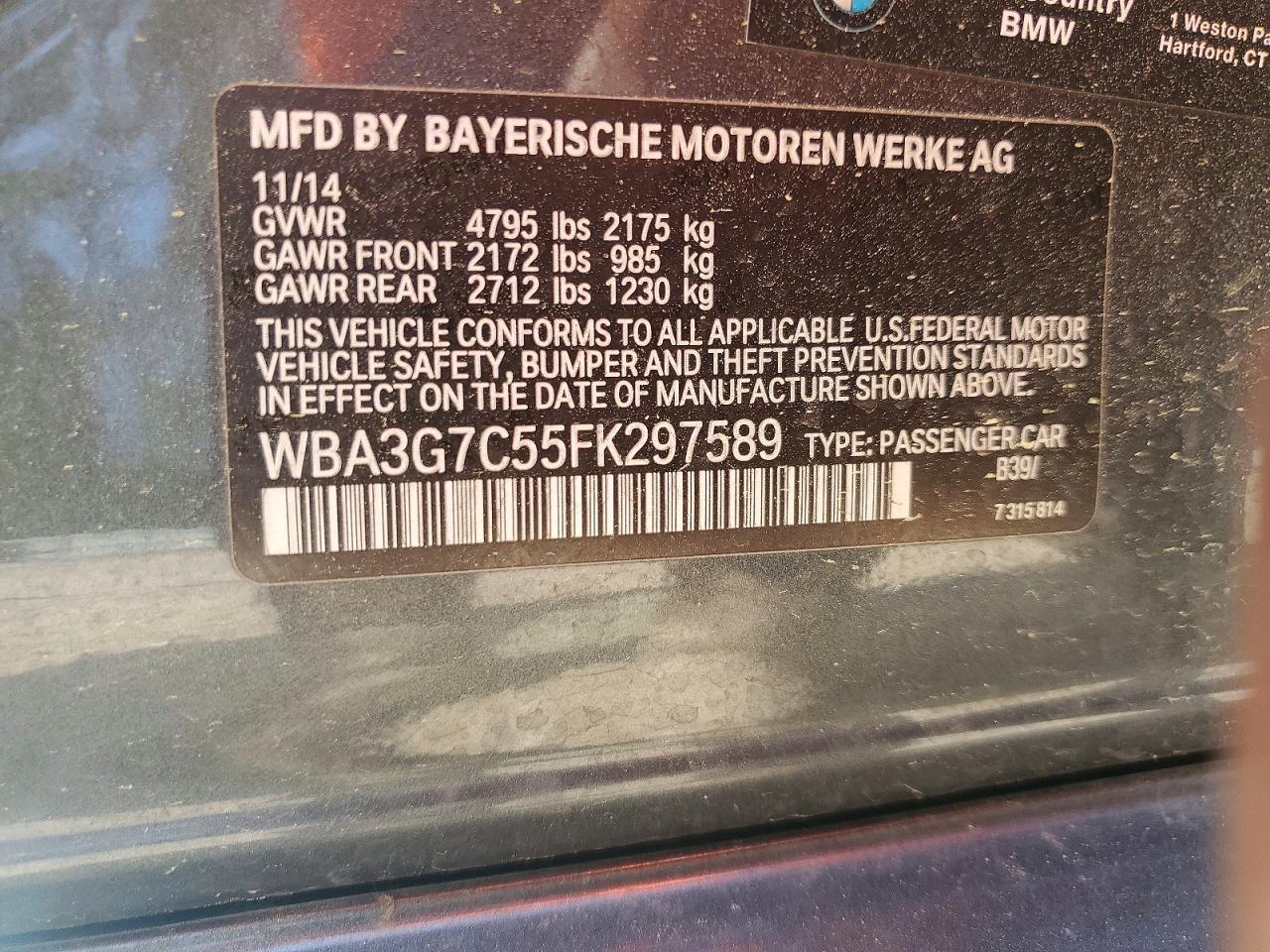 2015 BMW 3 SERIES