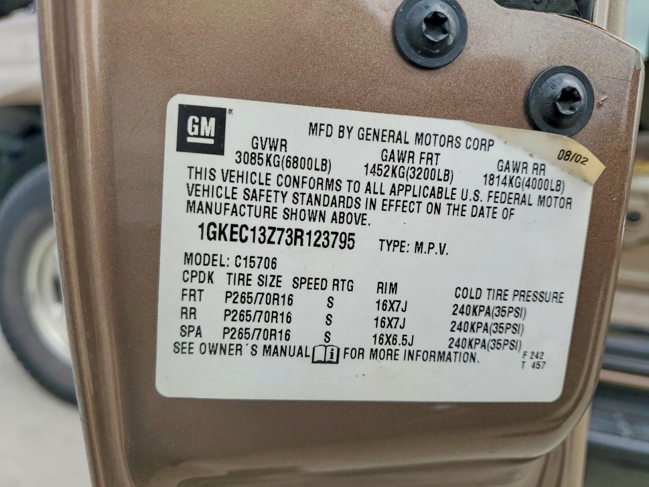 2003 GMC Yukon