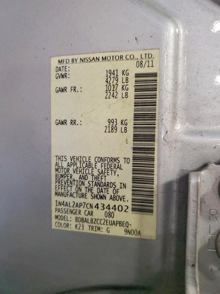 2012 NISSAN ALTIMA