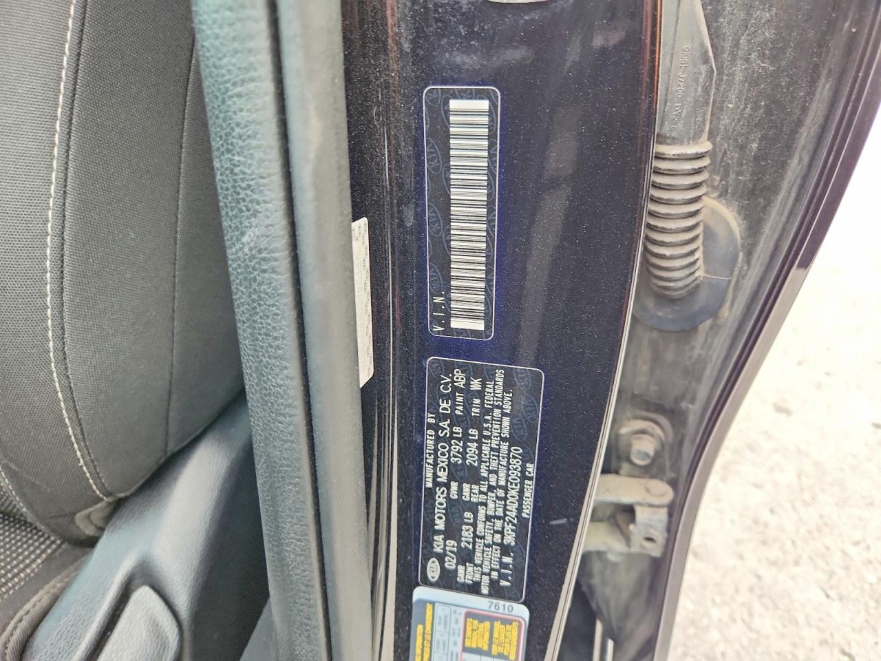 2019 KIA FORTE