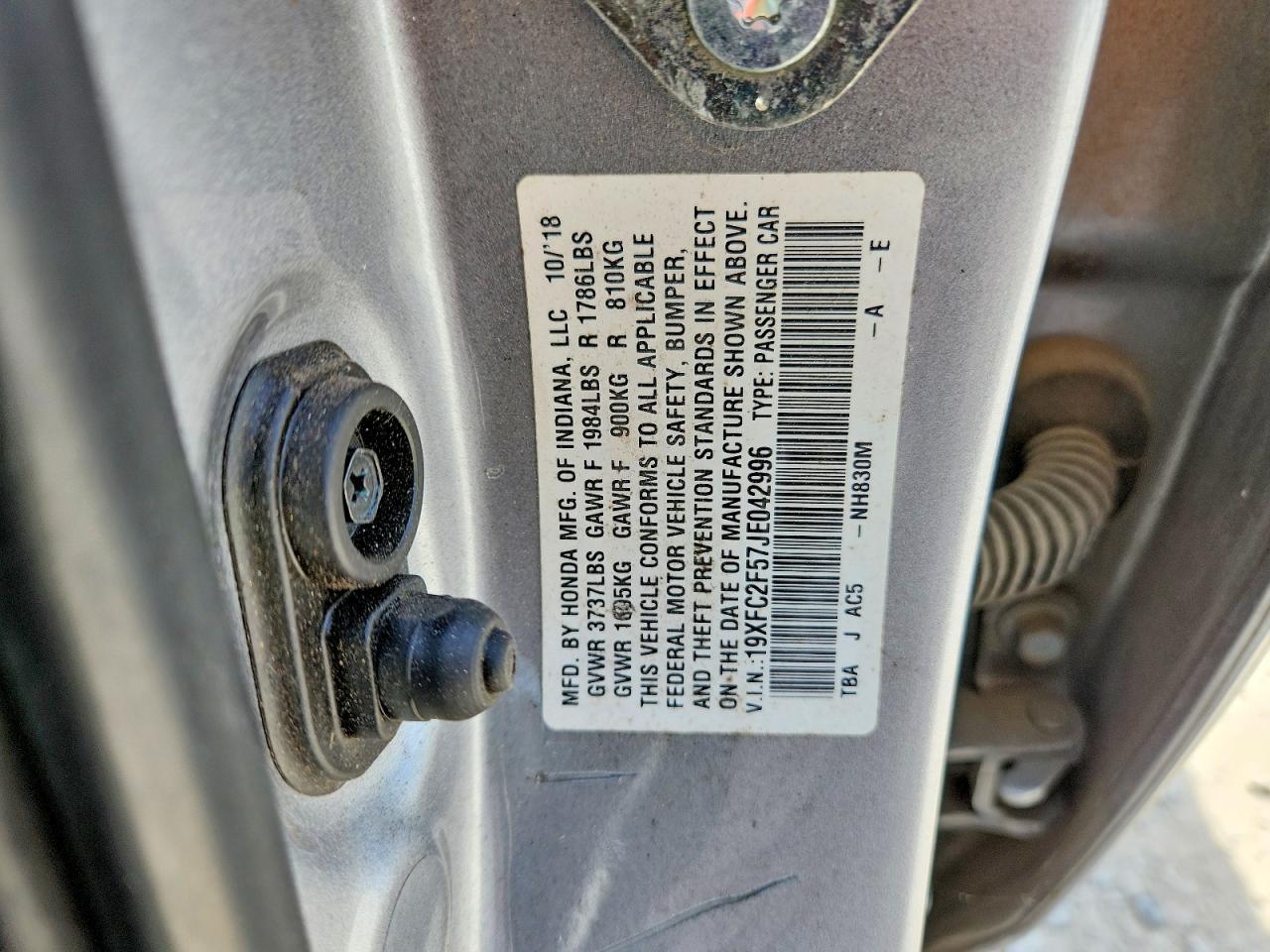 2018 HONDA CIVIC