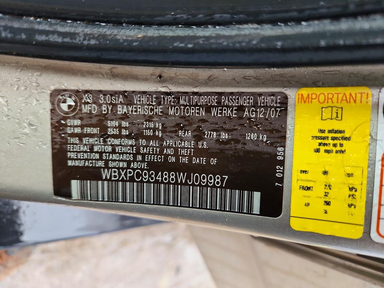 2008 BMW X3