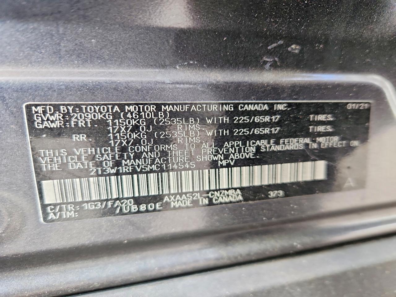 2021 TOYOTA RAV4