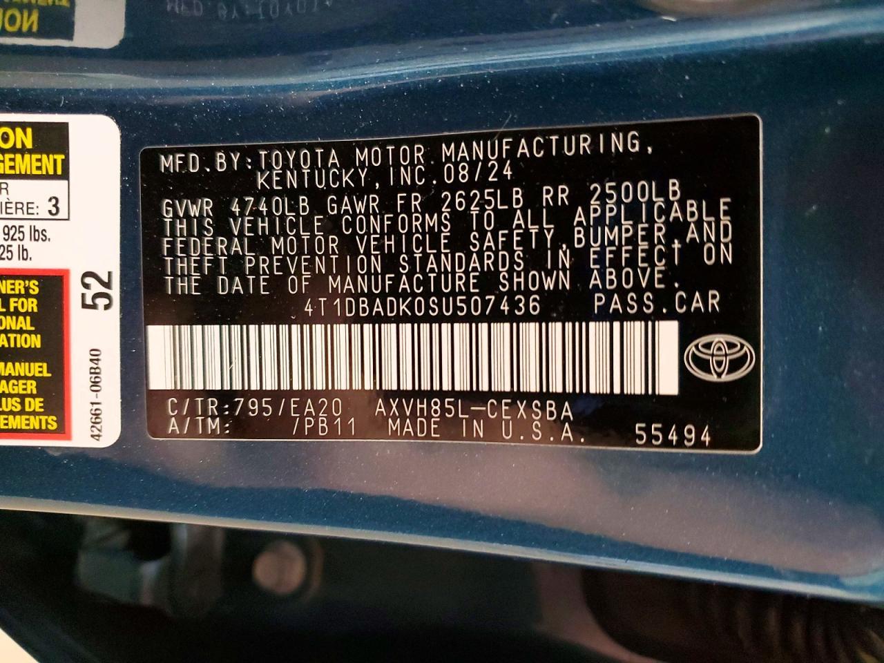 2025 TOYOTA CAMRY