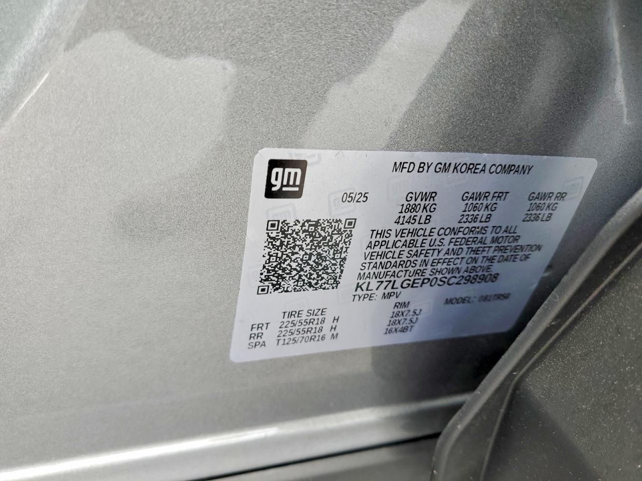 2025 CHEVROLET TRAX