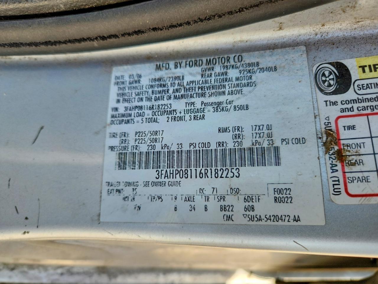 2006 FORD FUSION
