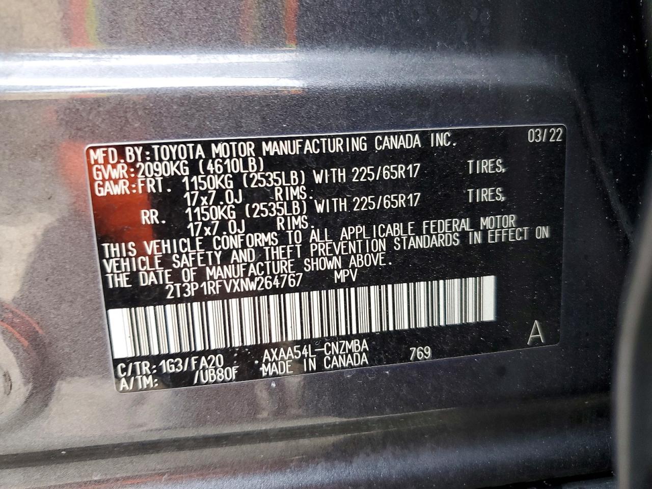 2022 TOYOTA RAV4