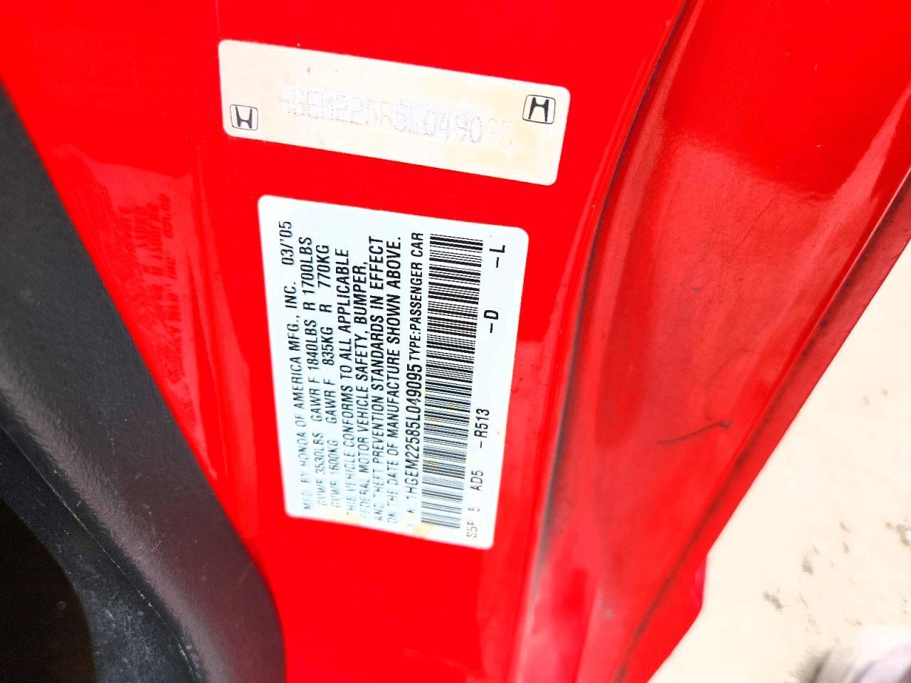 2005 HONDA CIVIC