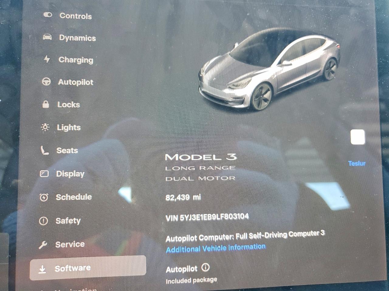 2020 TESLA MODEL 3
