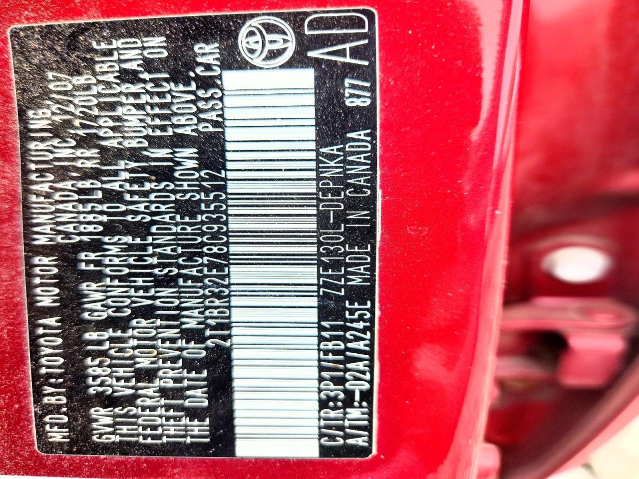 2008 TOYOTA COROLLA
