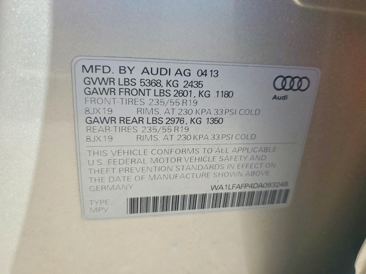 2013 AUDI Q5