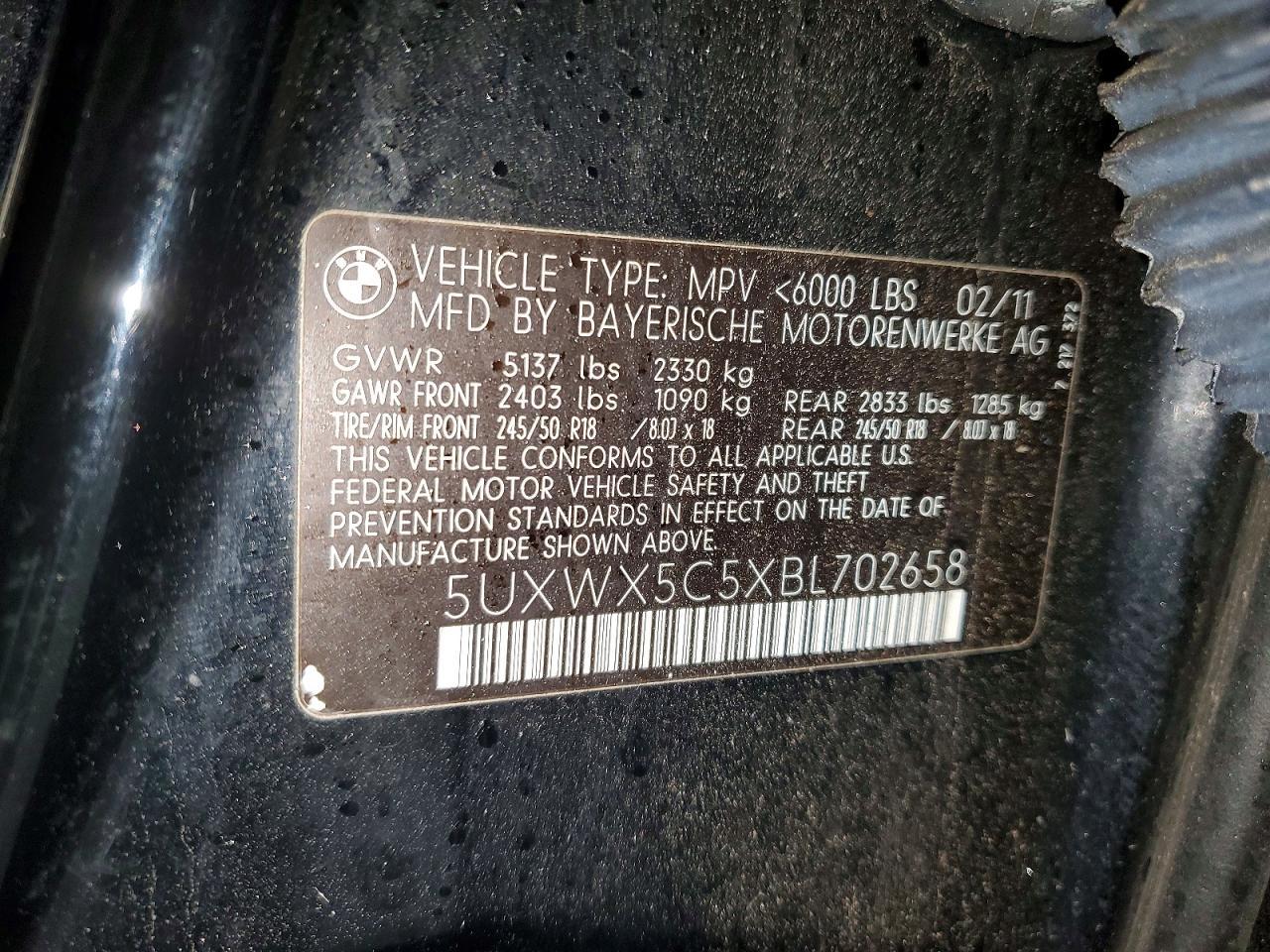 2011 BMW X3