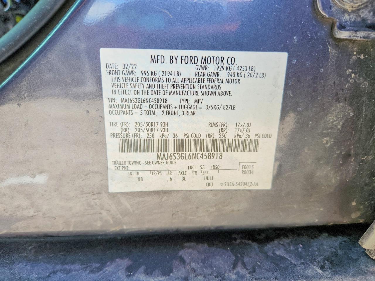 2022 FORD EcoSport