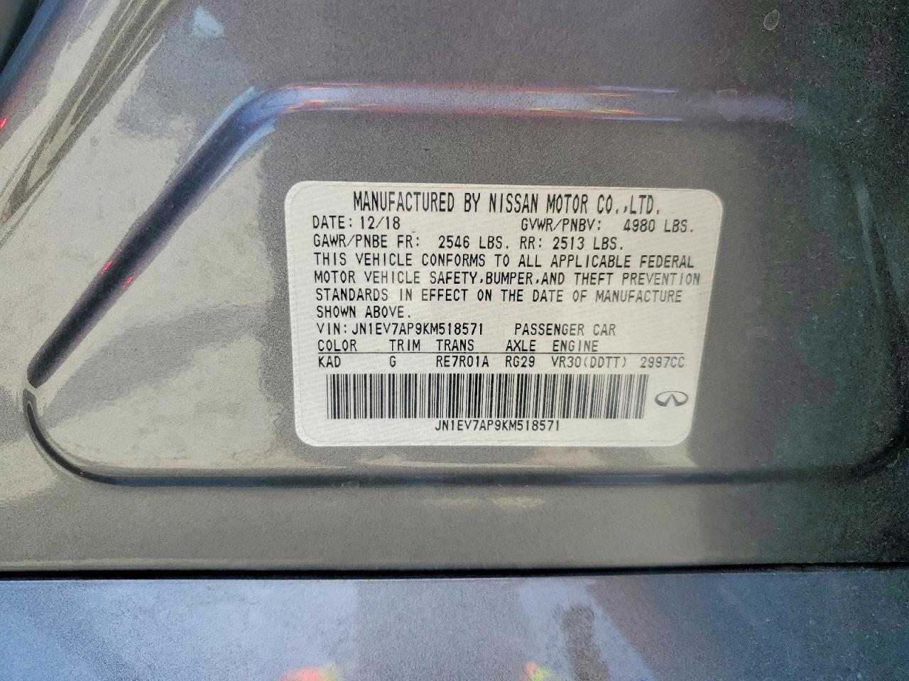 2019 INFINITI Q50