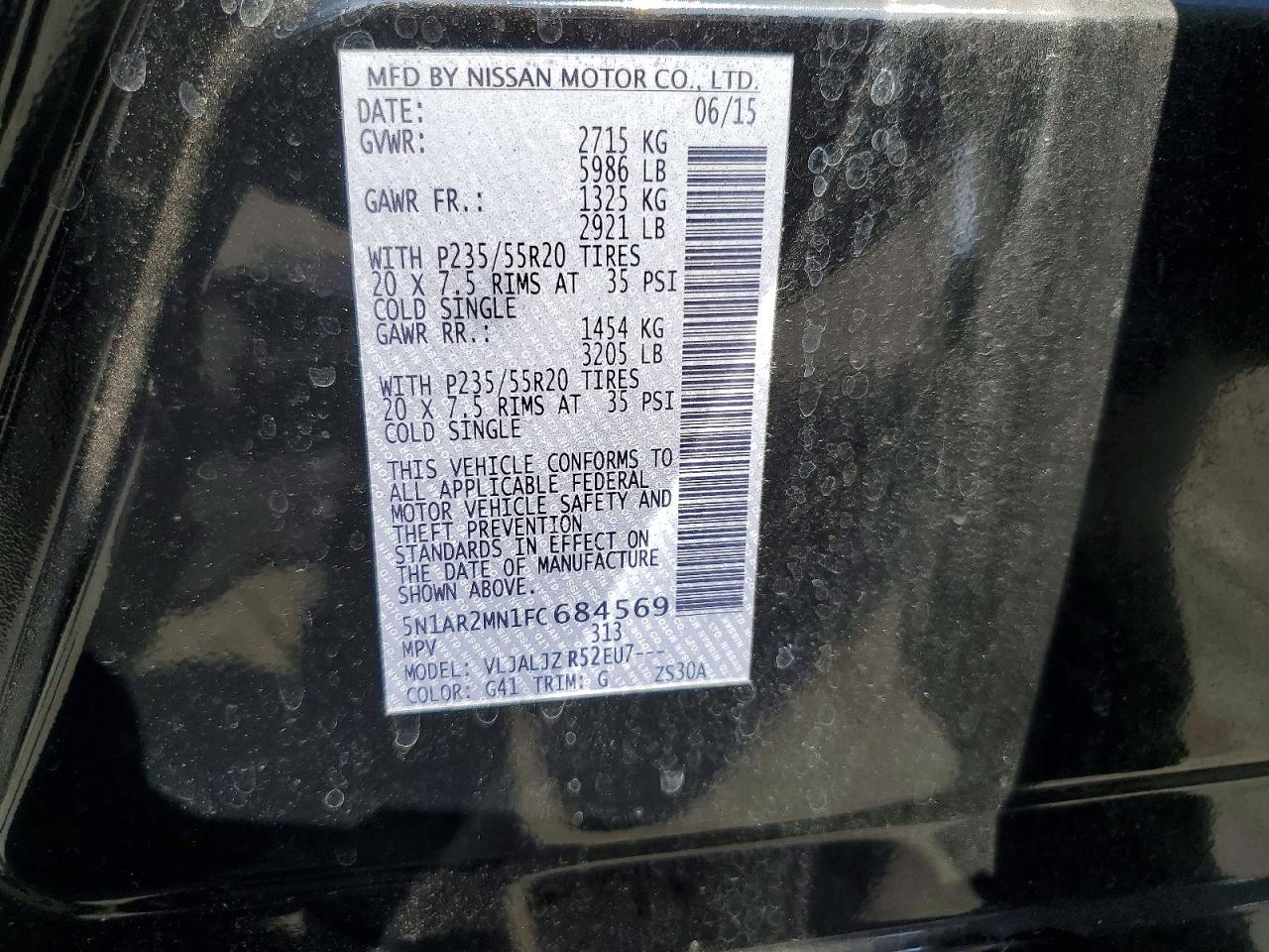 2015 NISSAN PATHFINDER
