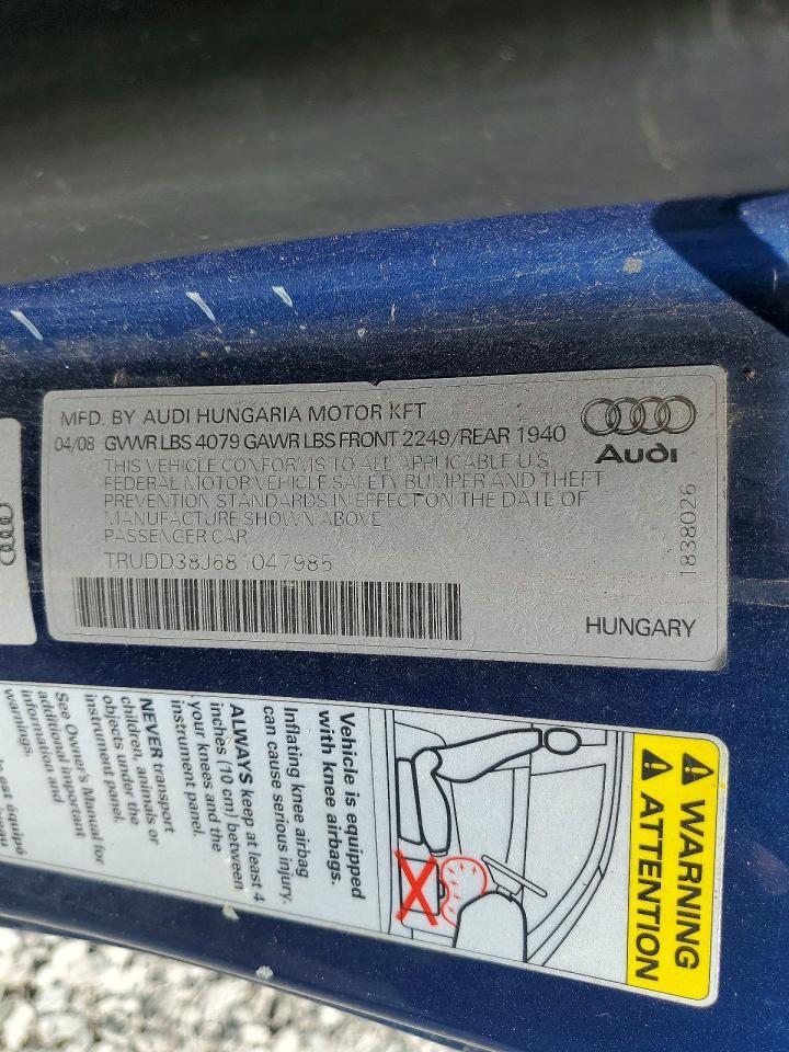2008 AUDI TT
