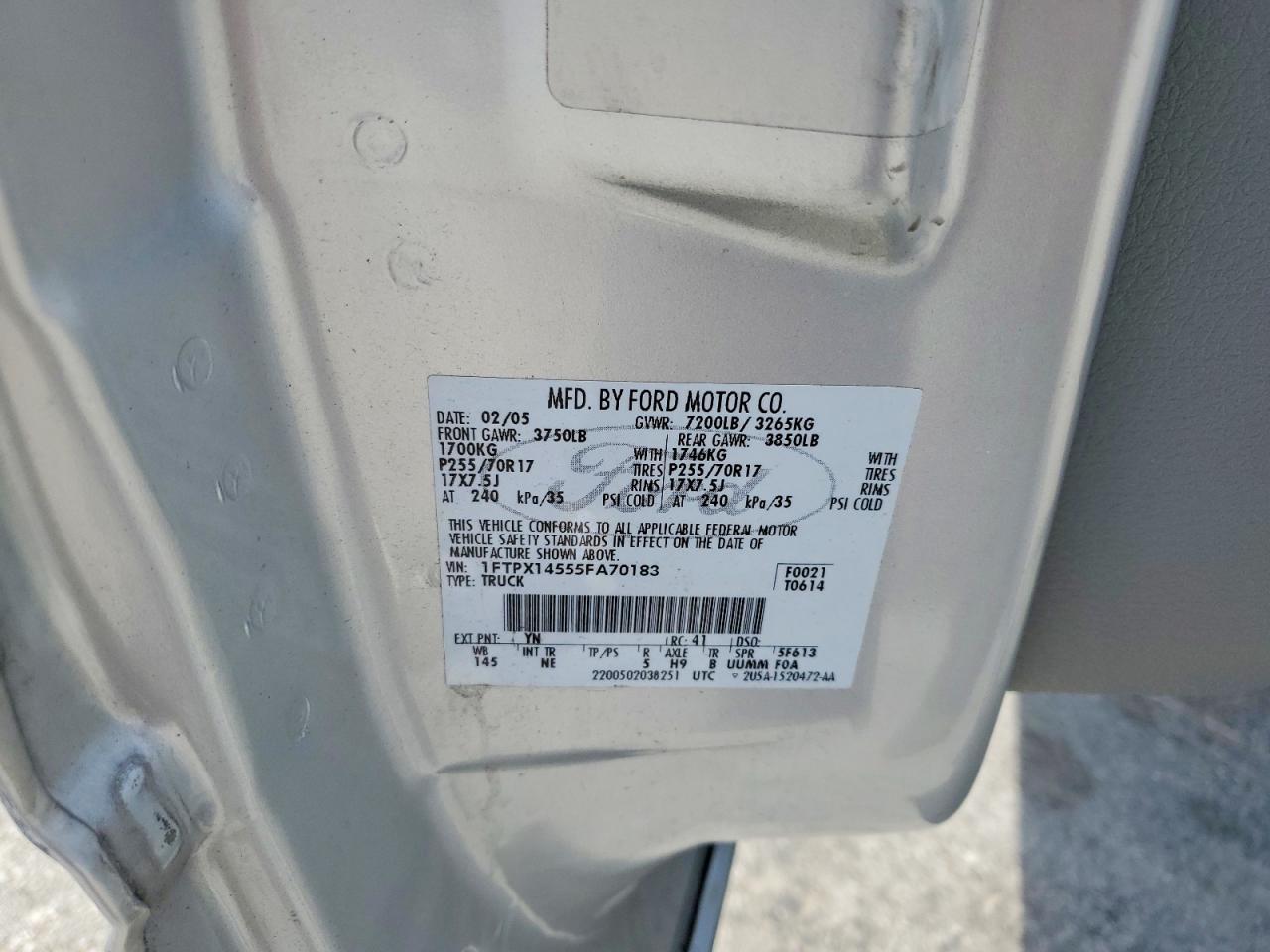 2005 FORD F-150 Lightning