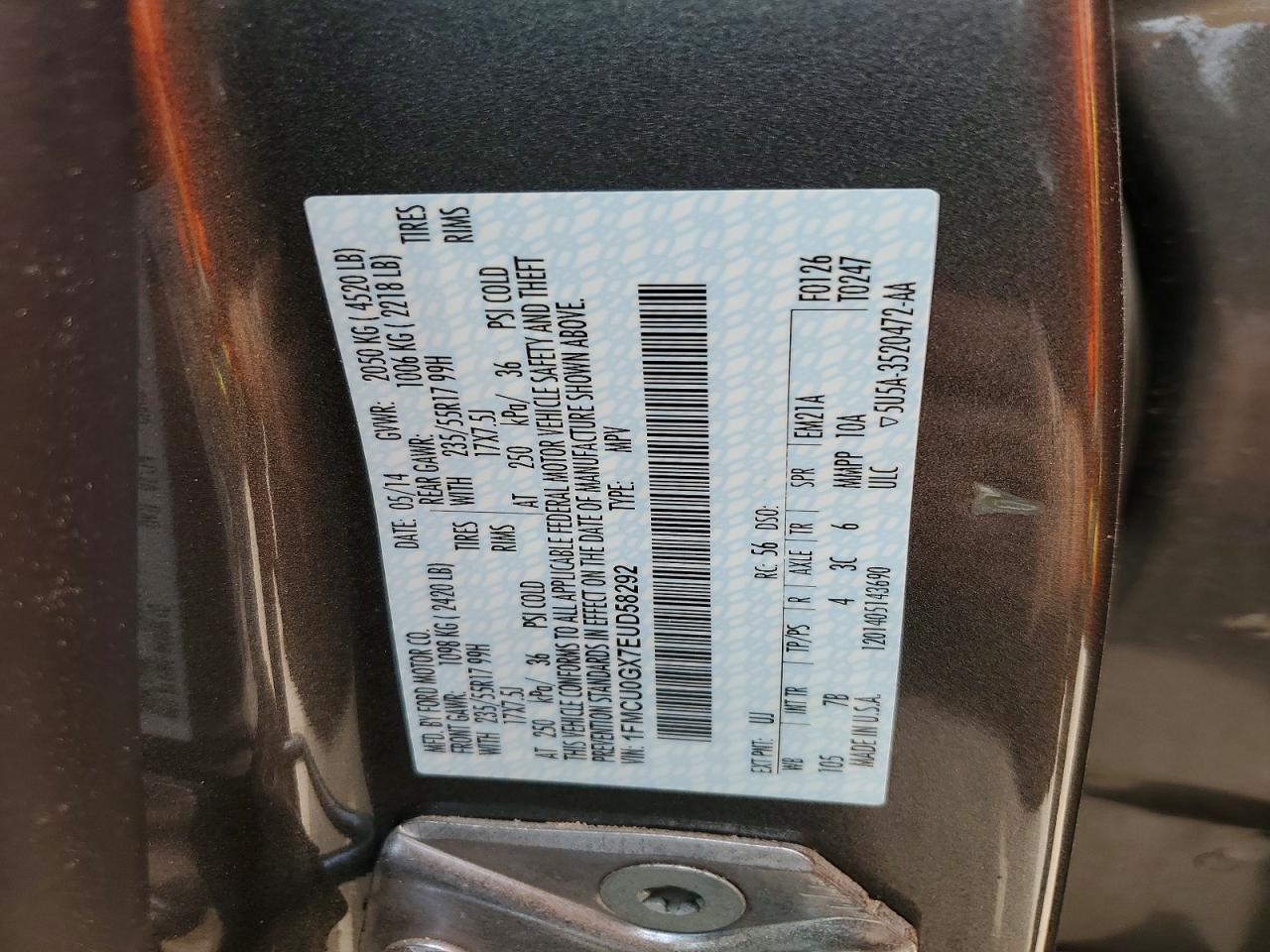2014 FORD ESCAPE