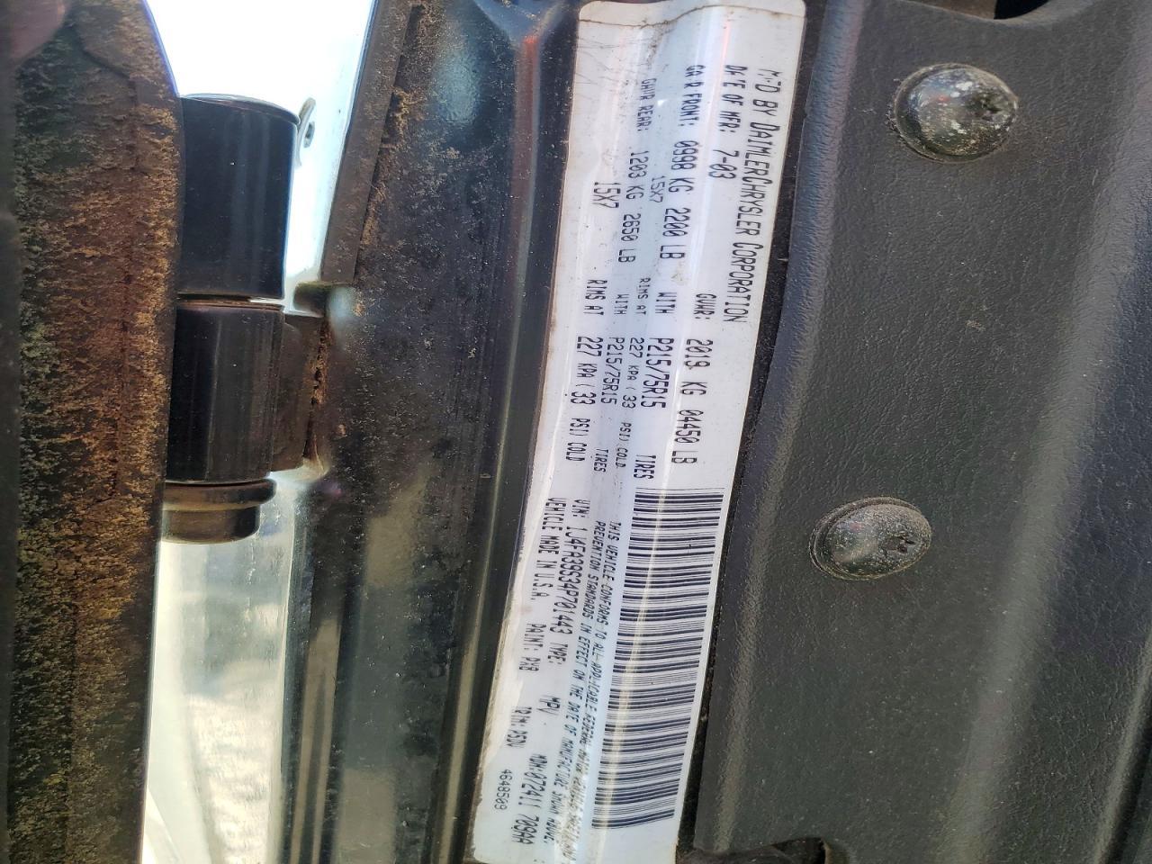 2004 JEEP WRANGLER