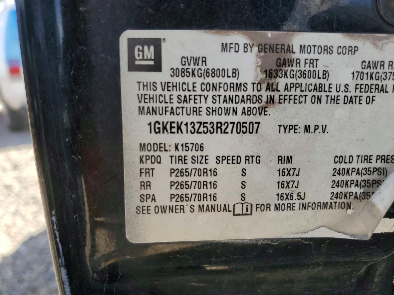 2003 GMC Yukon