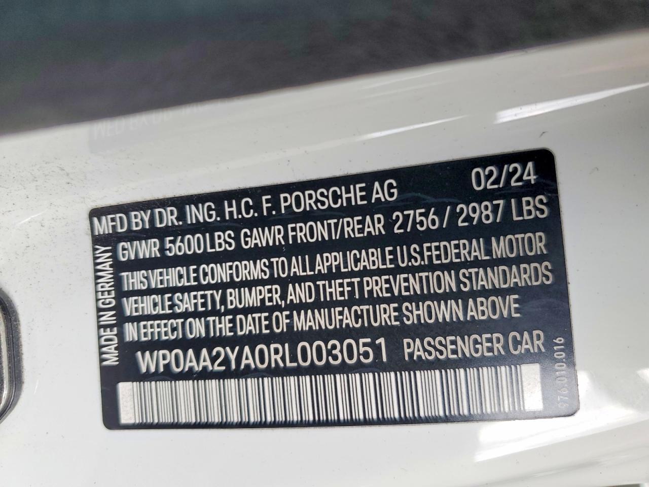 2024 PORSCHE Panamera