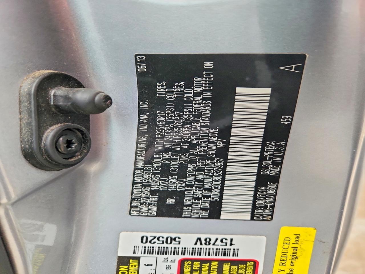 2013 TOYOTA SIENNA