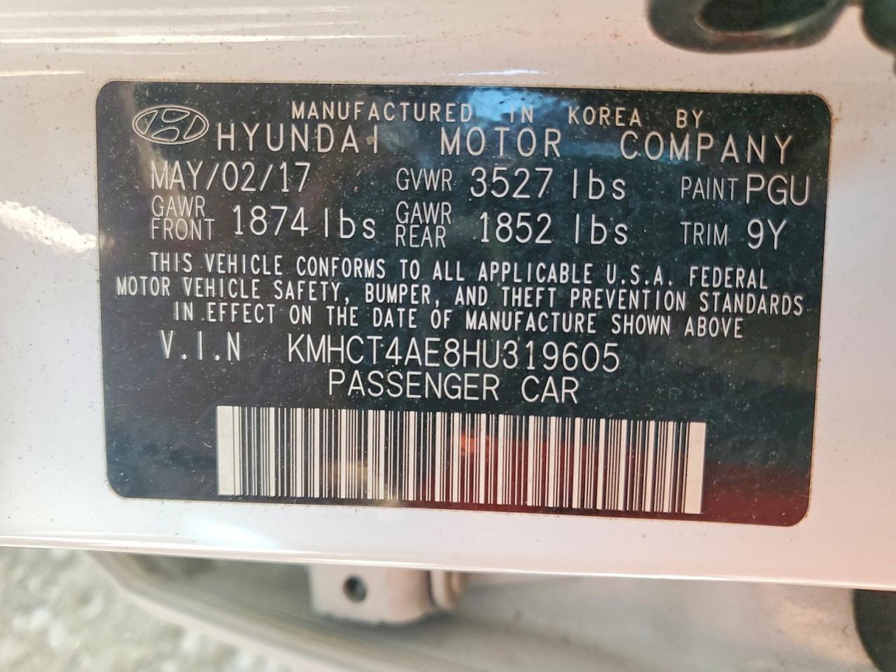 2017 HYUNDAI ACCENT