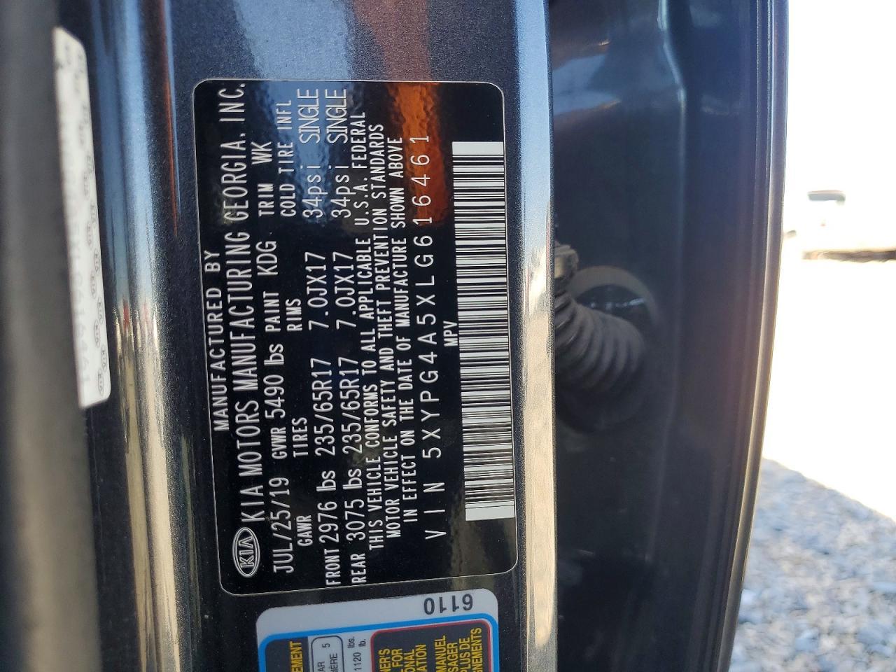 2020 KIA SORENTO