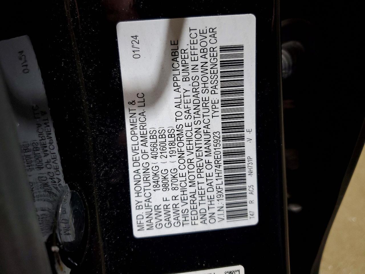 2024 HONDA CIVIC