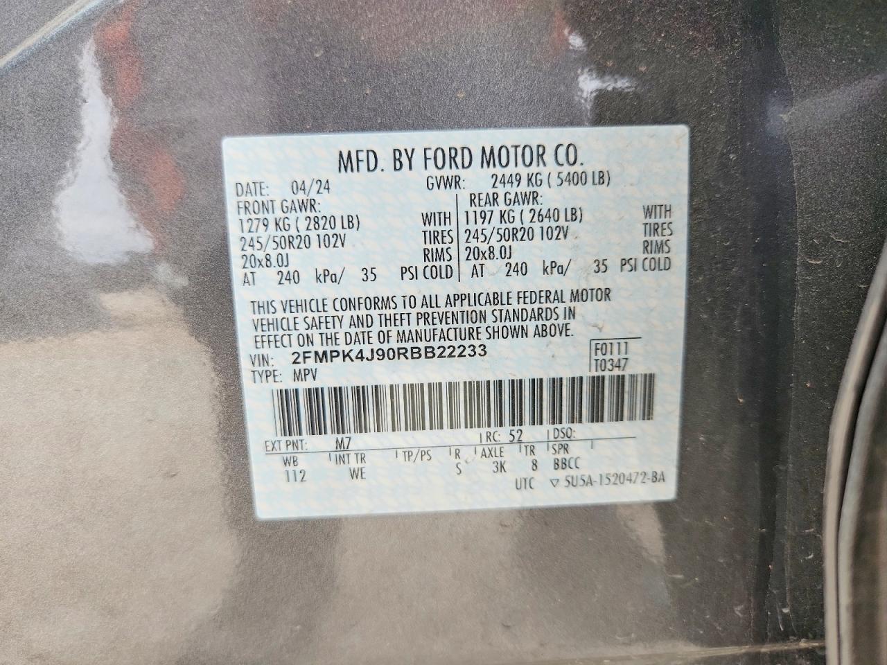 2024 FORD EDGE