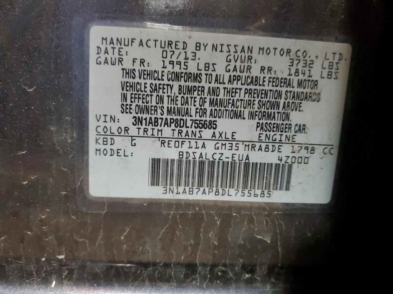 2013 NISSAN SENTRA