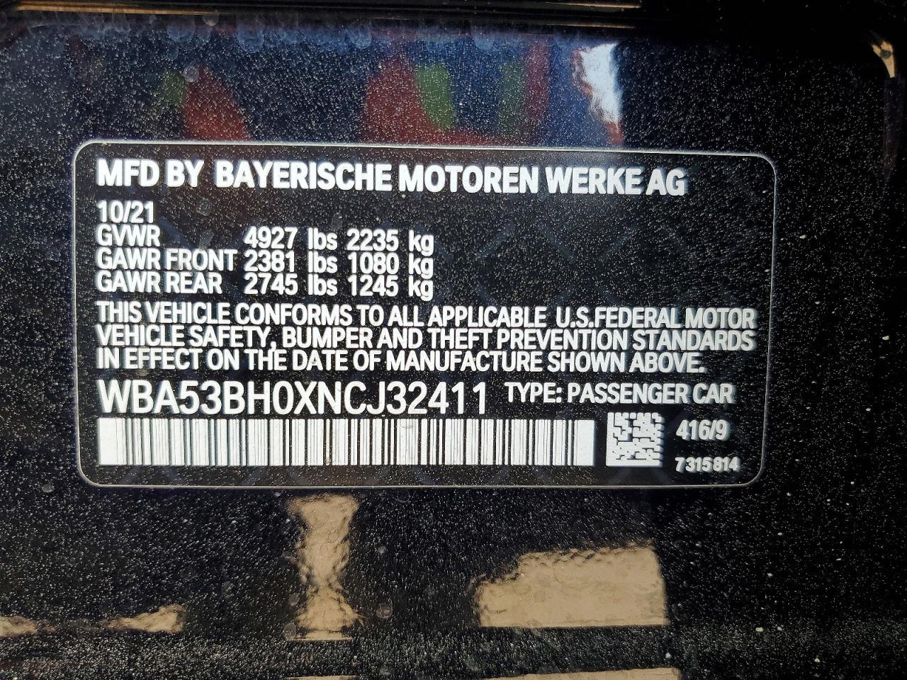2022 BMW 5 series