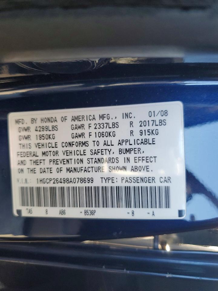 2008 HONDA ACCORD