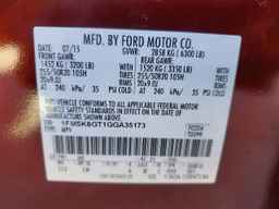 2016 FORD Explorer Sport Trac