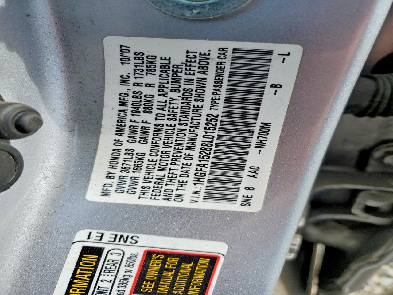 2008 HONDA CIVIC