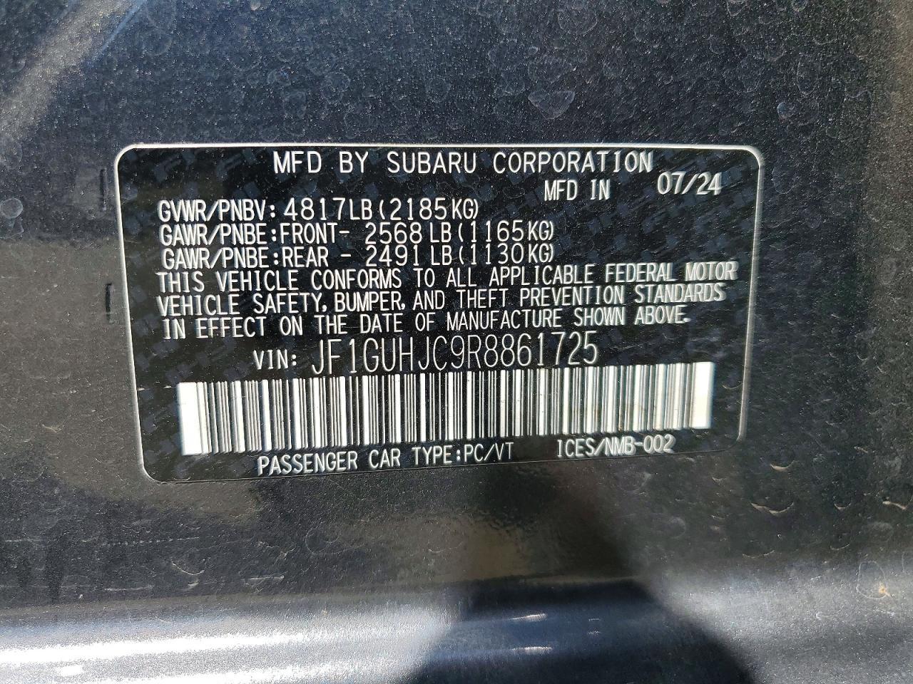 2024 SUBARU IMPREZA