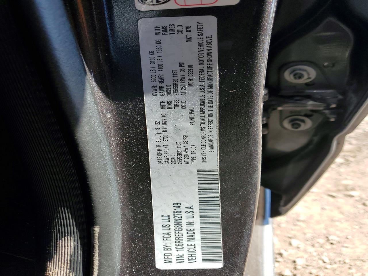 2022 RAM 1500