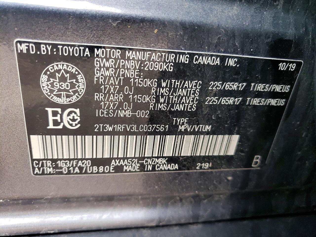 2020 TOYOTA RAV4
