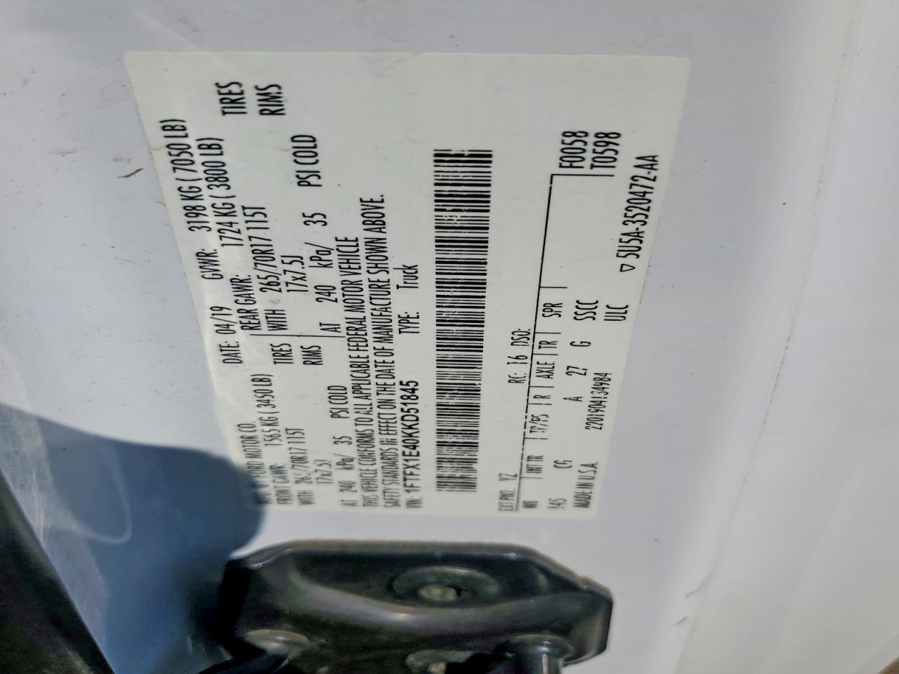 2019 FORD F-150