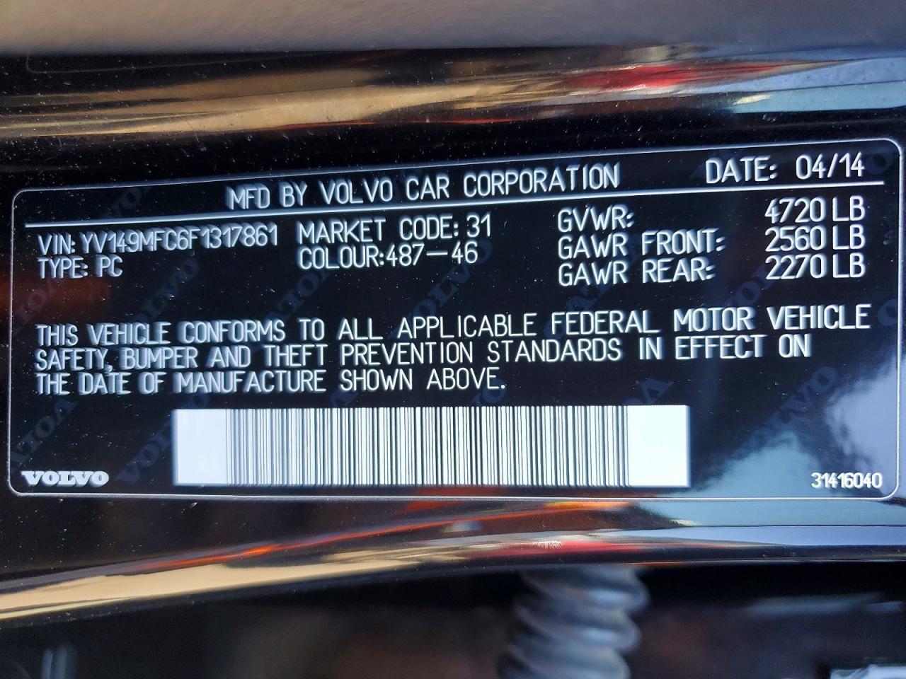 2015 VOLVO S60